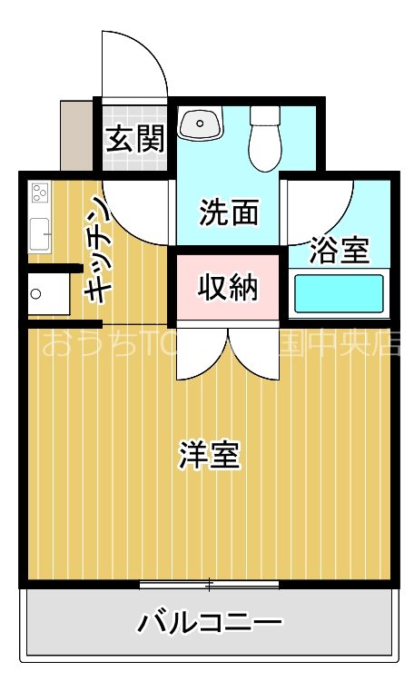 プログレッソ  407号室 間取り