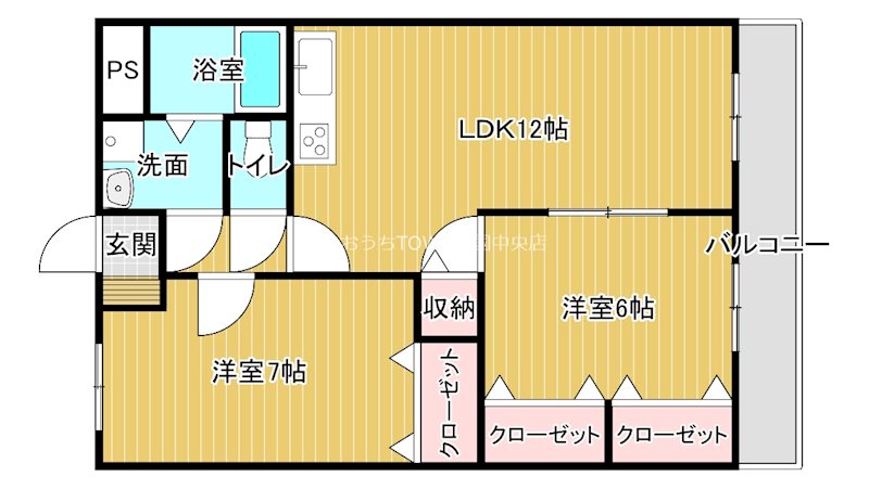 ユーミー光Ⅱ 303号室 間取り