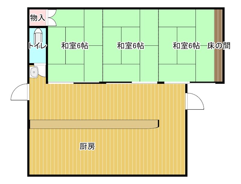徳常町藤田貸テナント 間取り