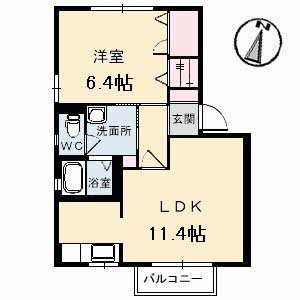 シャーメゾン本郷 201号室 間取り