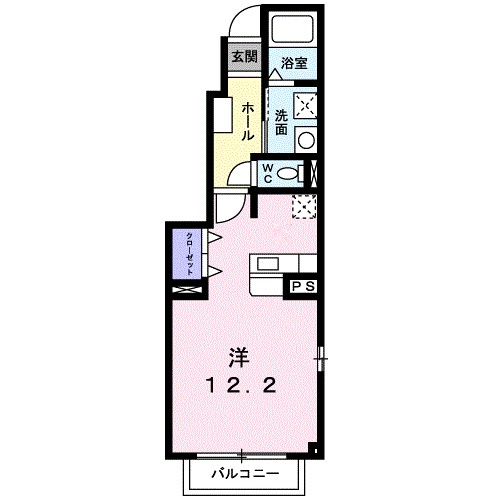 ヴィヴェール　ヒロＢ 間取り図