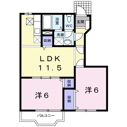 オーク・Ｋ 間取り図