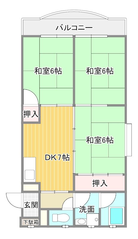 二宮第二ビル 205号室 間取り