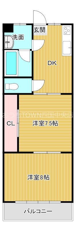 豊岡ハイツ 202号室 間取り
