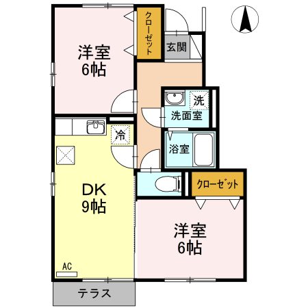 コーポラス上原 102号室 間取り