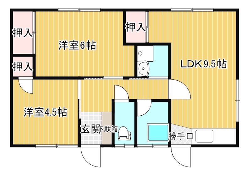西村ＭＮ貸家 間取り