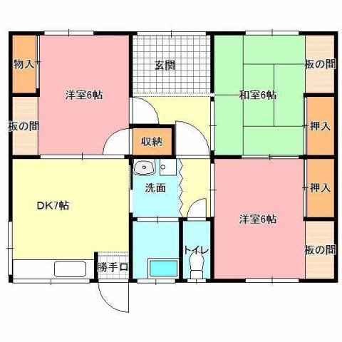 星原町貸家 間取り