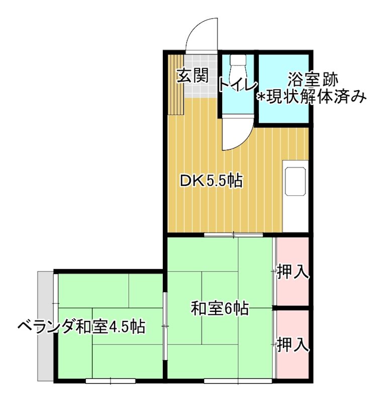 ハイツいとう 202(事務所)号室 間取り