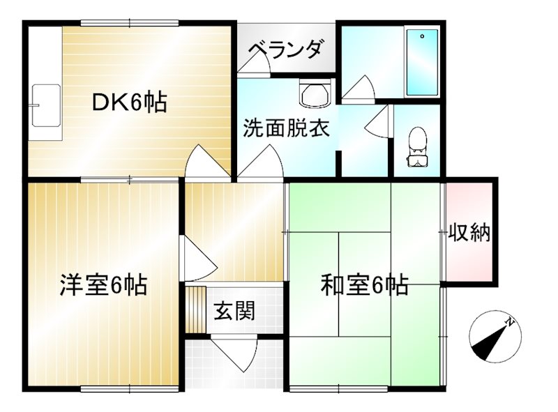 メゾン馬越 101号室 間取り