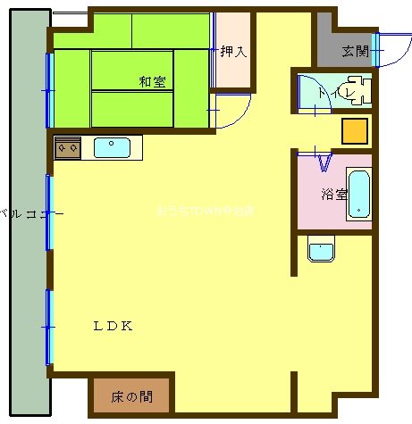 情報センタービル 805✕号室 間取り