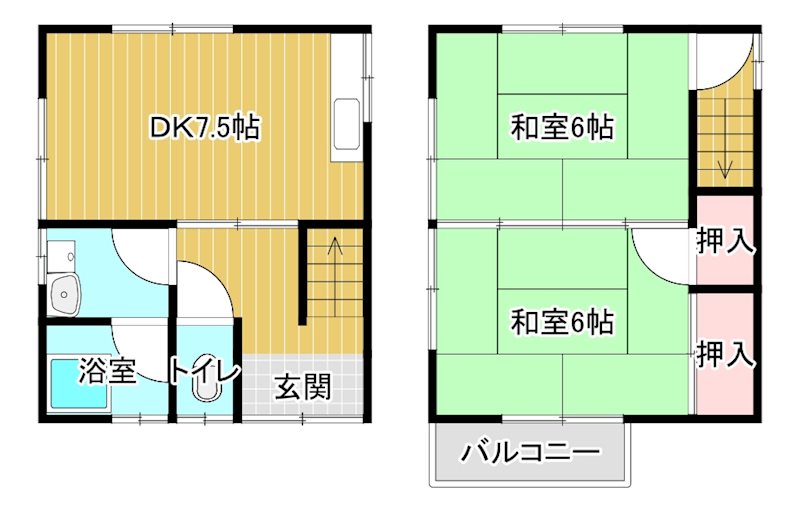 貝﨑二階建 間取り