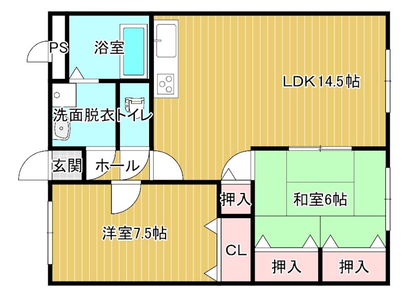 ユーミーあけぼの 203号室 間取り