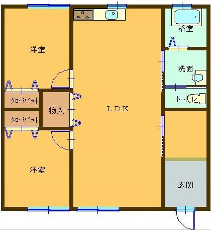 千葉アパート（萩生） 101号室 間取り