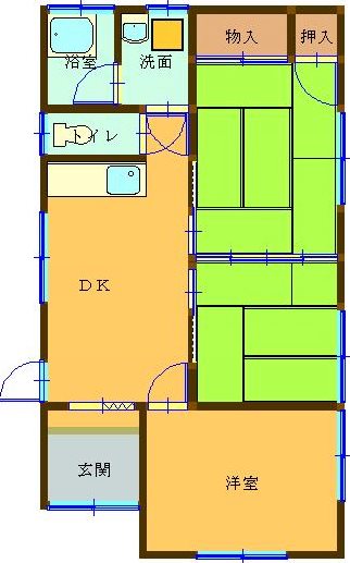 小野貸家(七宝台) 間取り