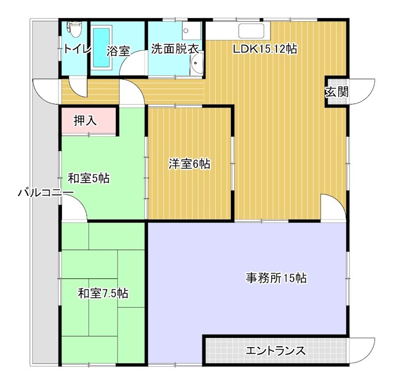 東村南　住居兼事務所 間取り