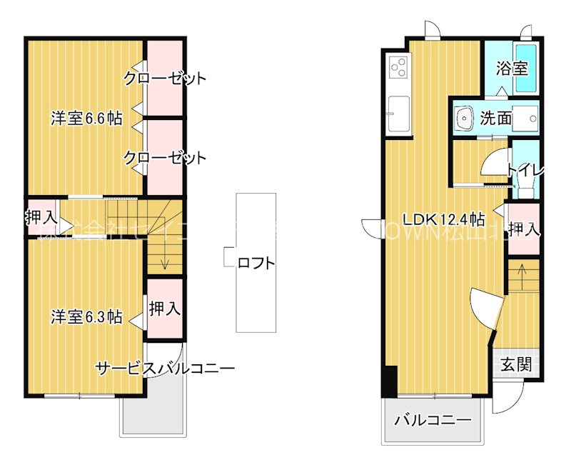 シャン・マンダリーヌ　Ａ棟 間取り図