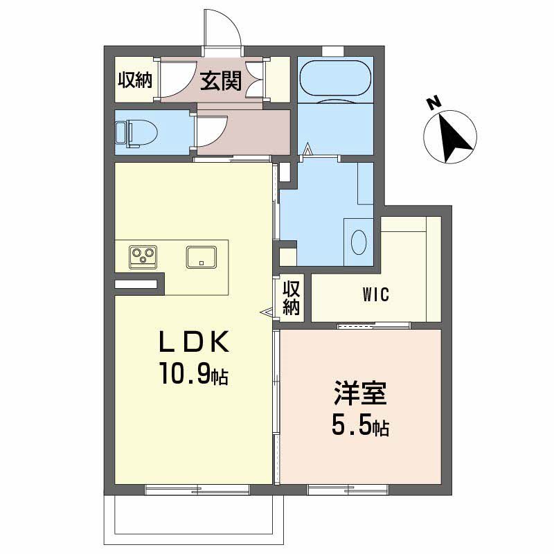 中日吉ヒルズ 203号室 間取り