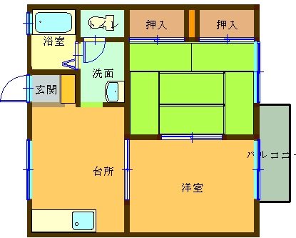 メゾンラフィーネモコ 103号室 間取り
