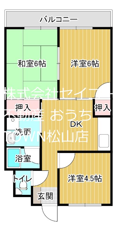 徳和マンション 502号室 間取り