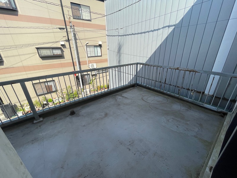南宝来町借家 ベランダ