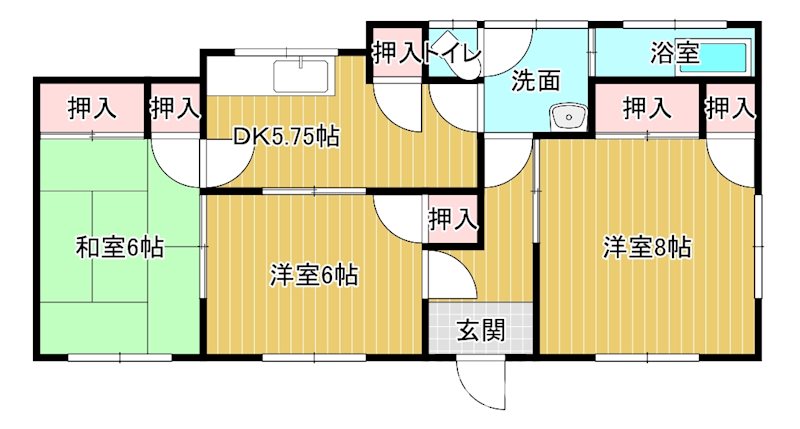 寒川貸家 間取り