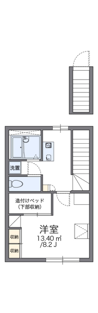 レオパレスグランド　カメリアⅢ 201号室 間取り