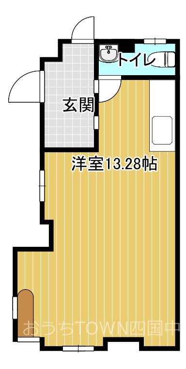 栄荘 1-1（事務所用）号室 間取り