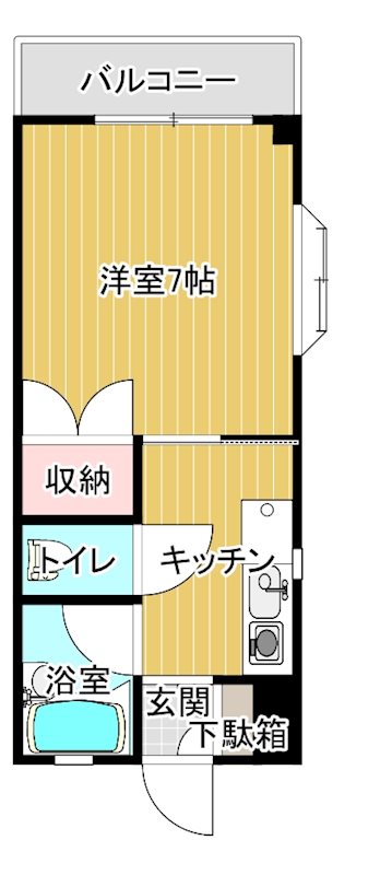 リバティハイツ 303号室 間取り