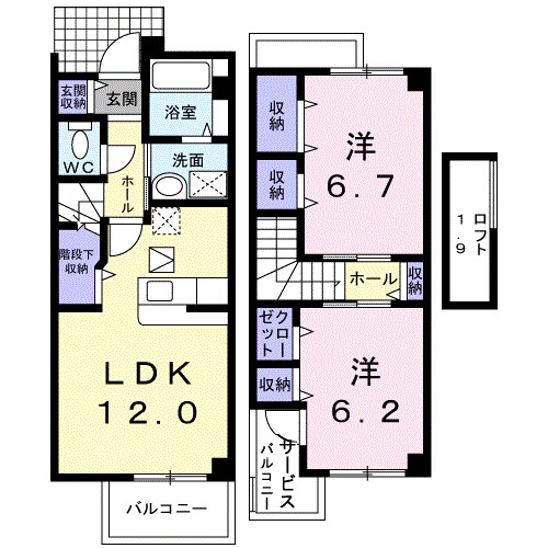 グレンデ・フレデリクス 間取り図