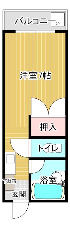 クリーンハイツ弓立Ⅰ 108号室 間取り