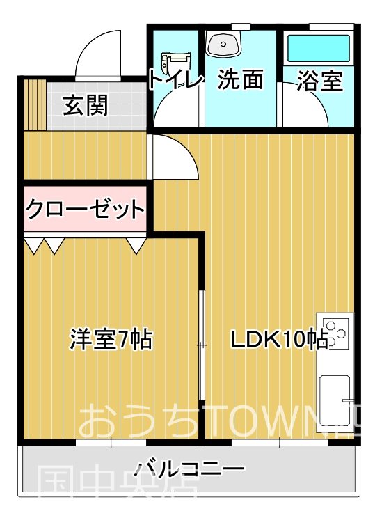 メゾン新珠 103号室 間取り