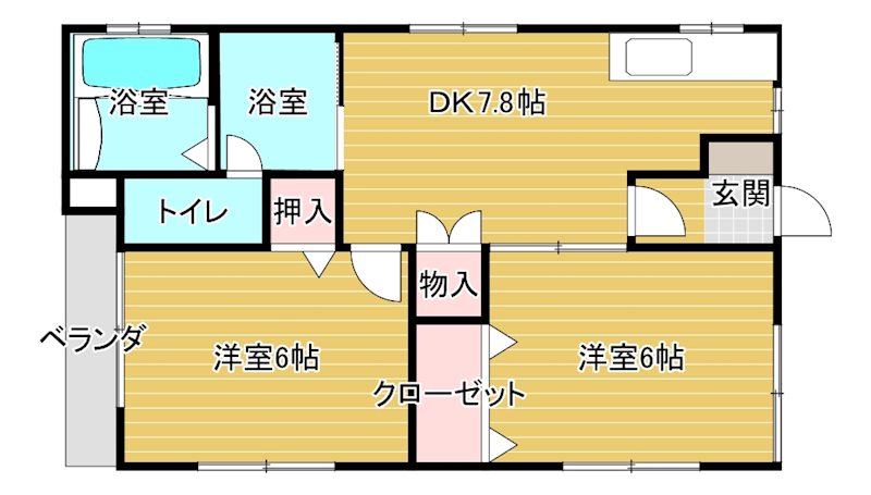 プチメゾンのぞみ 101号室 間取り