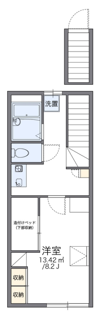 レオパレスヴィルヌーブⅡ 間取り図