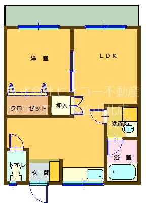 パークサイド上田 303号室 間取り