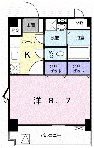 モンシェ　モア・Ⅱ 間取り図