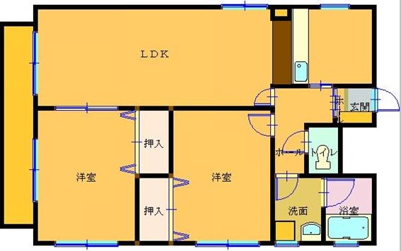 エスポワール　A棟 3号室 間取り
