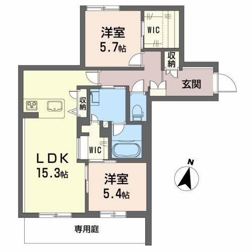 シャーメゾンコンフォーザ 305号室 間取り