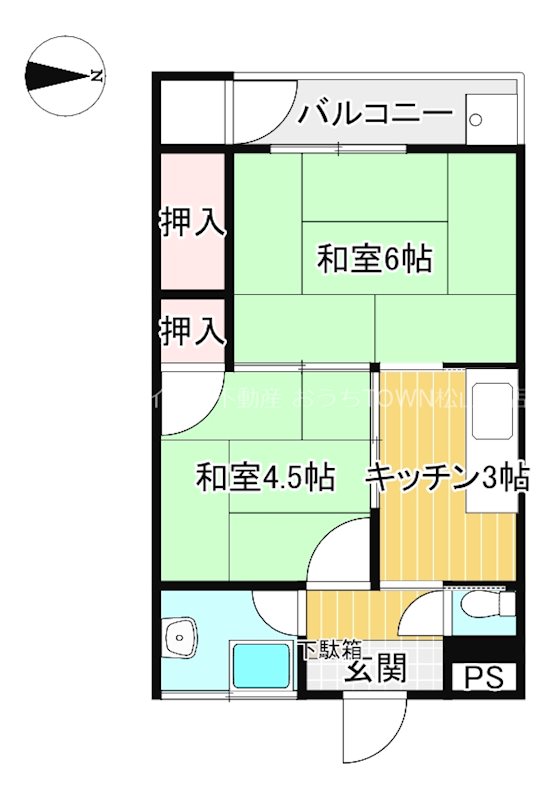 大誠マンション 6号室 間取り
