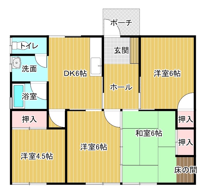 船木4200-6貸家 間取り