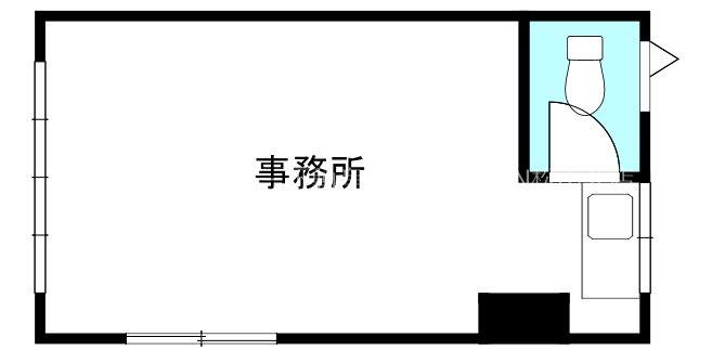 しらさぎハイツ テナント2号号室 間取り
