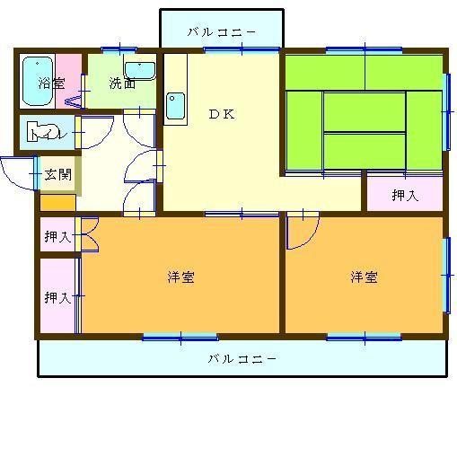鈴木マンション 302号室 間取り