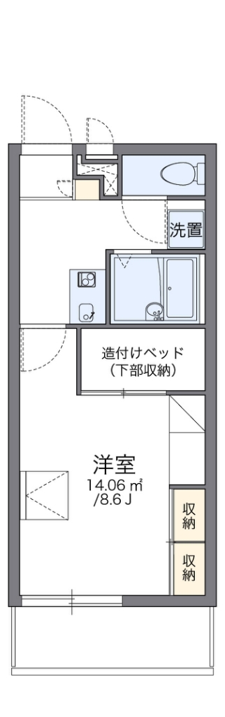 レオパレスグランドカメリアⅥ 間取り図