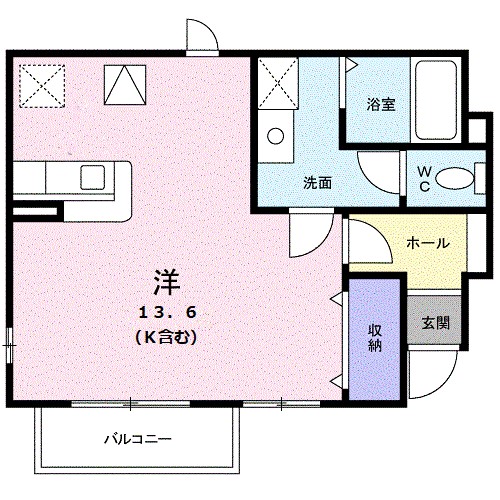 アルカンシェル庄内Ⅰ 101号室 間取り