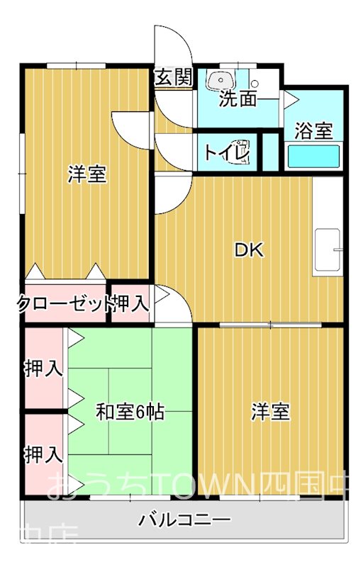 シンフォニー 205号室 間取り