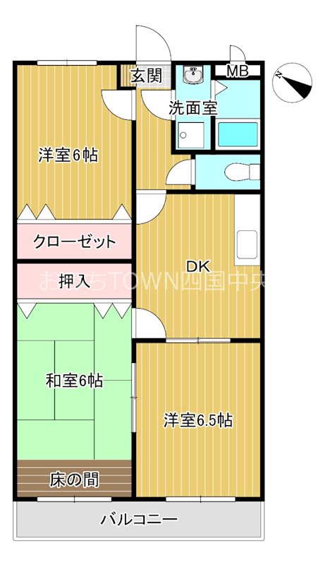 エスポワール（下柏） 105号室 間取り