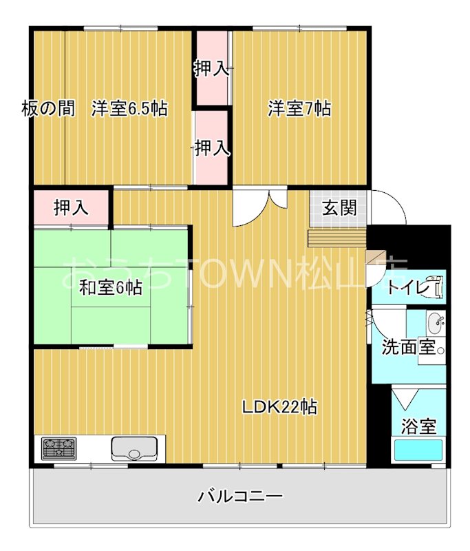 仙波マンション 2C号室 間取り