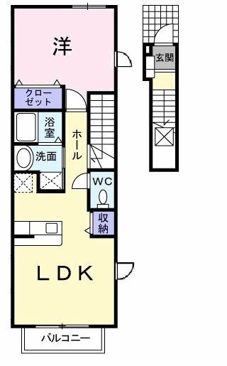 ステラ　プレッソ　Ｂ 201号室 間取り