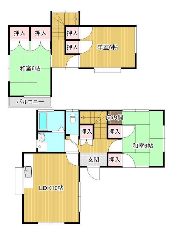 安永ホーム（南久米） 間取り