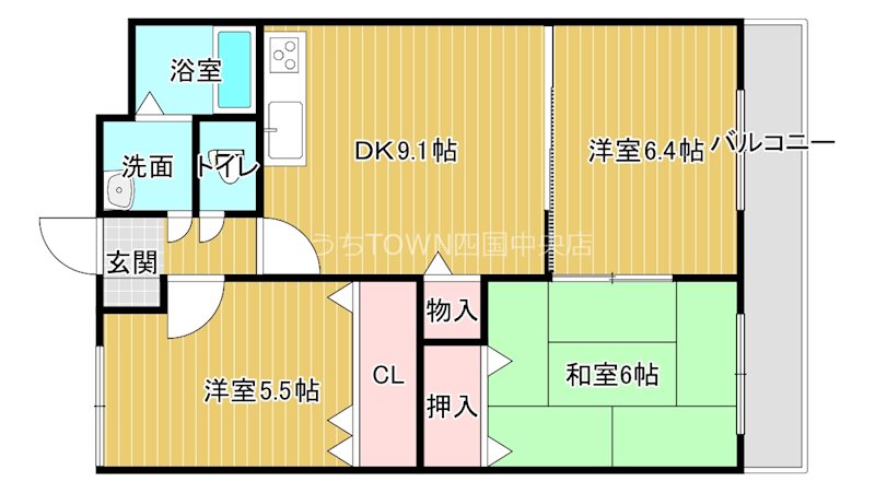 ベルリッツ金子 202号室 間取り