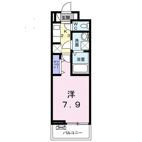 ル・ボヌール新居浜 303号室 間取り